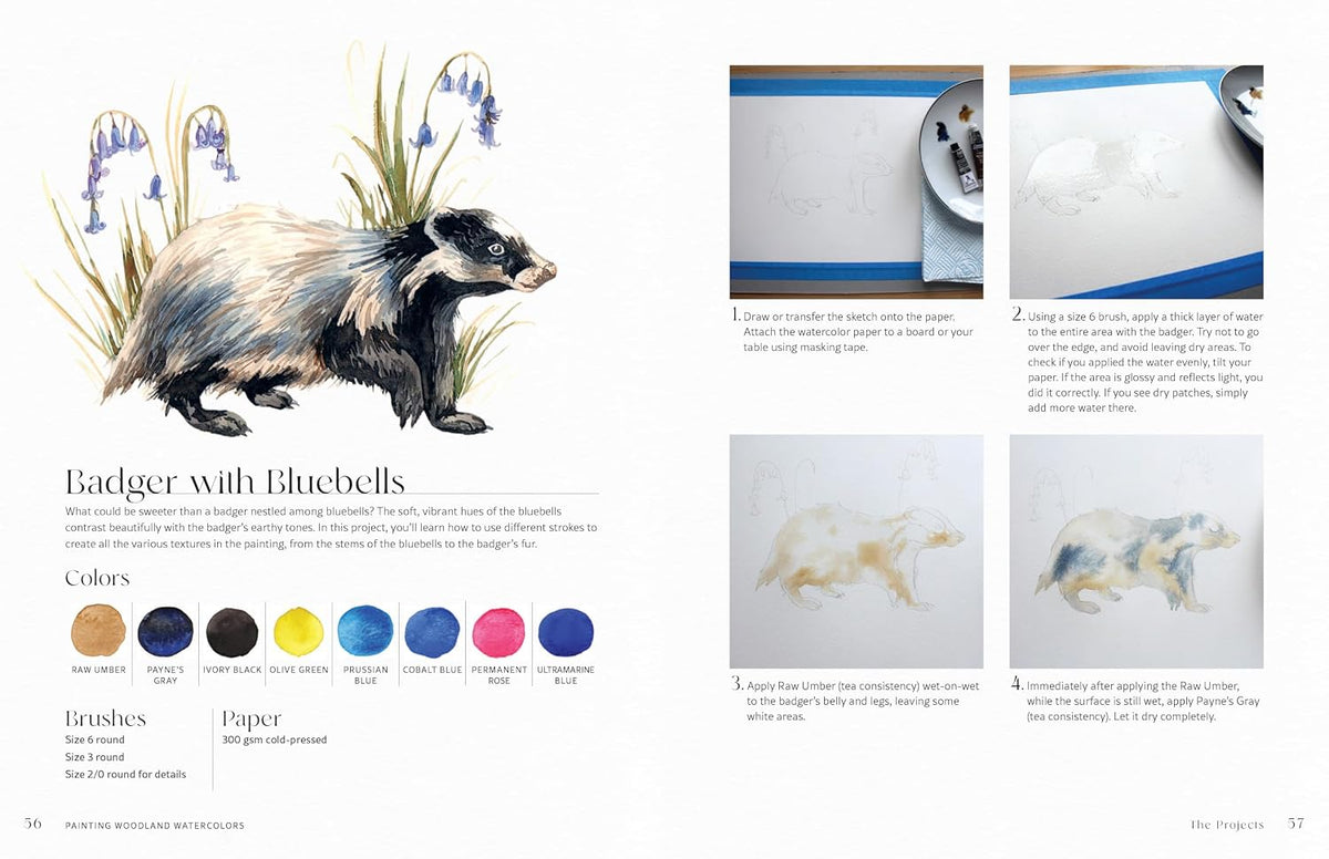 Painting Woodland Watercolors: Learn To Paint Beautiful Mushrooms, Animals, Insects, And Other Forest Wonders