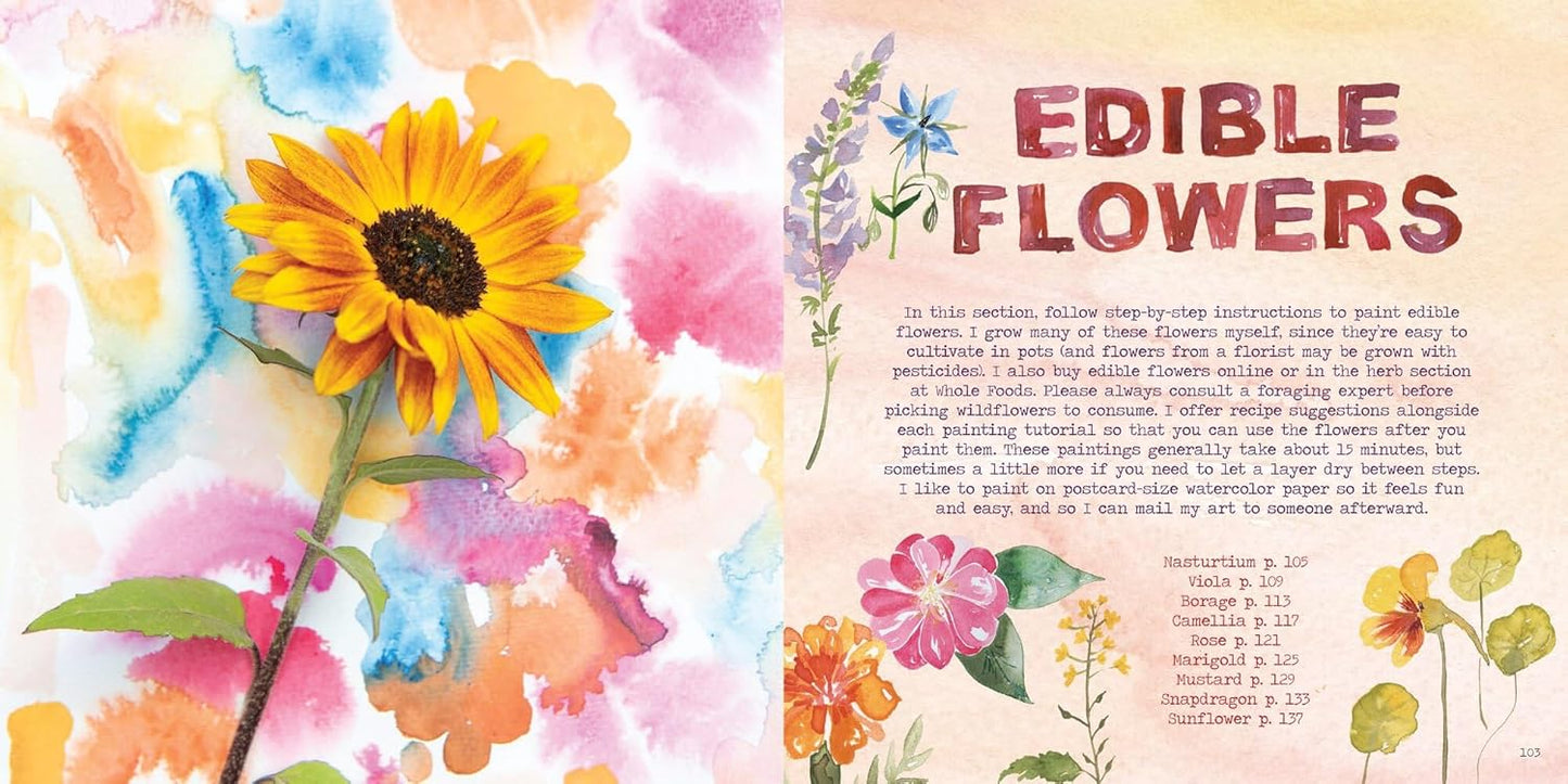 The Watercolor Feast: Learn to Paint Simple Fruits, Vegetables, and Flowers