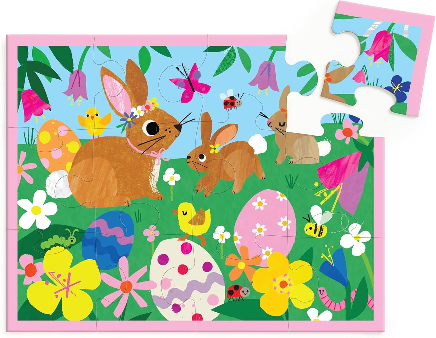 Spring Bunnies 12 Piece Pouch Puzzle