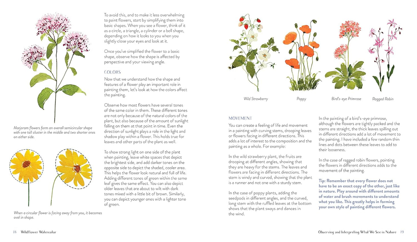 Wildflower Watercolor: The Beginner’s Guide to Painting Beautiful Florals
