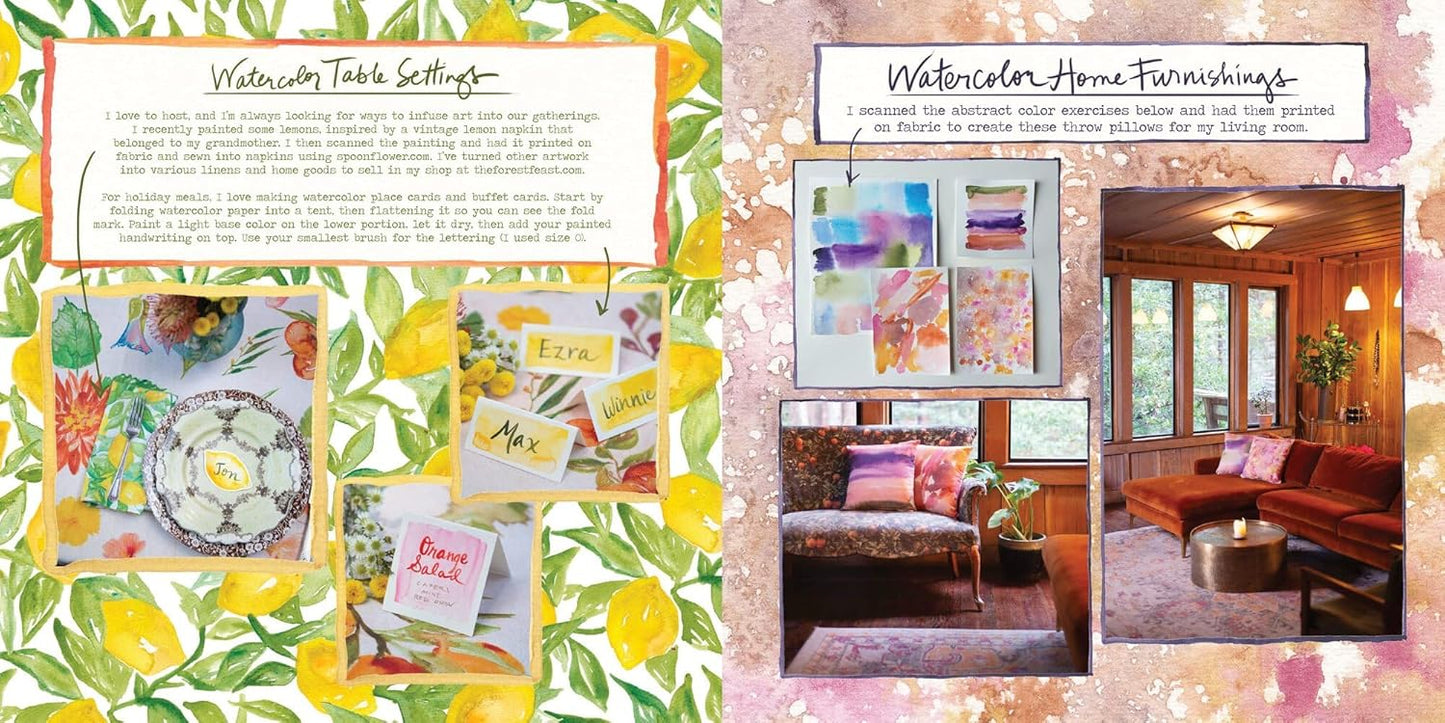 The Watercolor Feast: Learn to Paint Simple Fruits, Vegetables, and Flowers