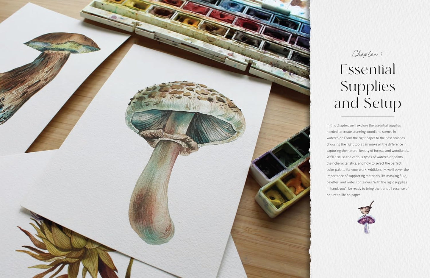 Painting Woodland Watercolors: Learn To Paint Beautiful Mushrooms, Animals, Insects, And Other Forest Wonders