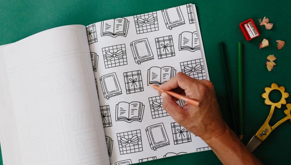 Merry Bookmas Holiday Coloring Book