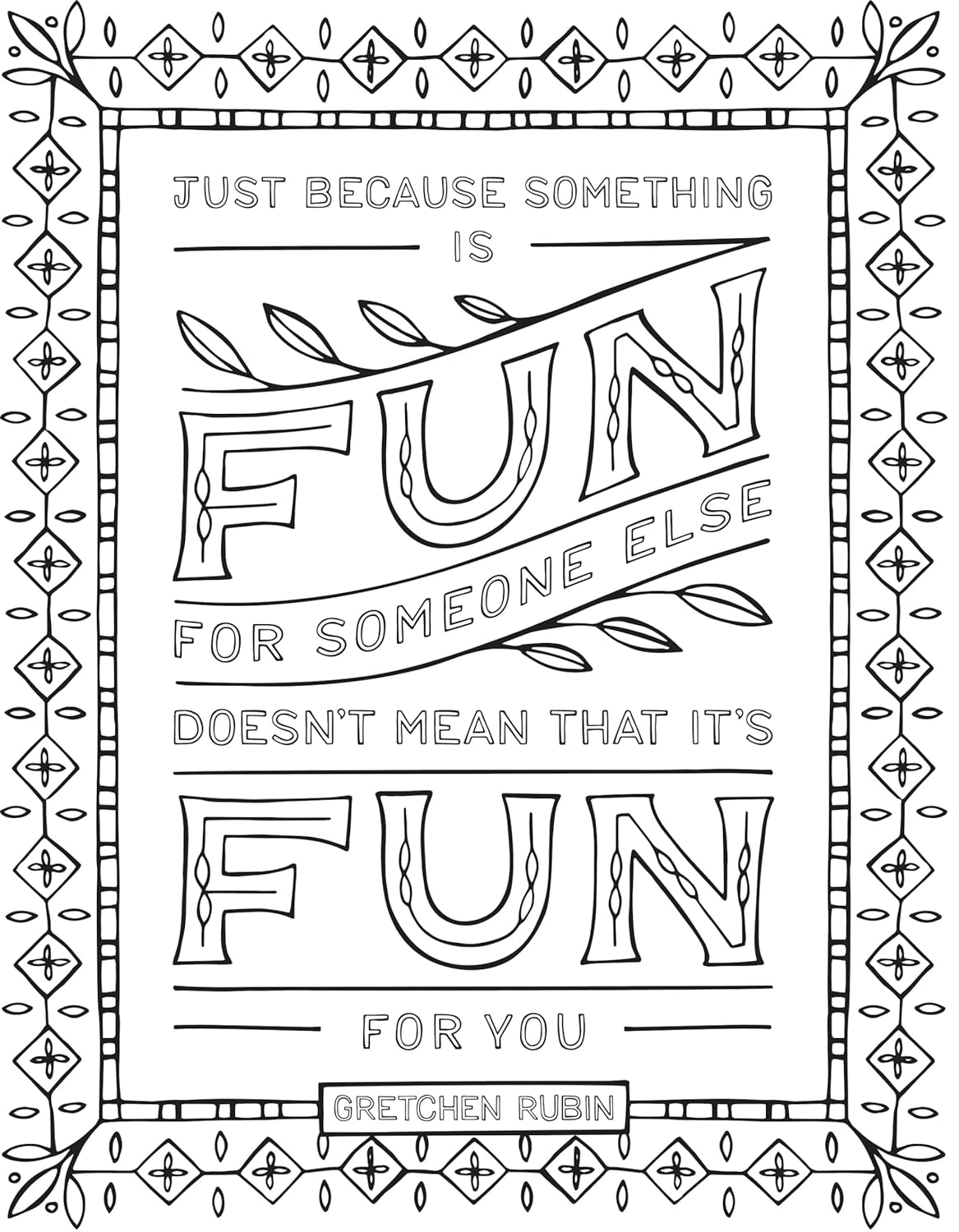 The Happiness Project Mini Posters: A Coloring Book