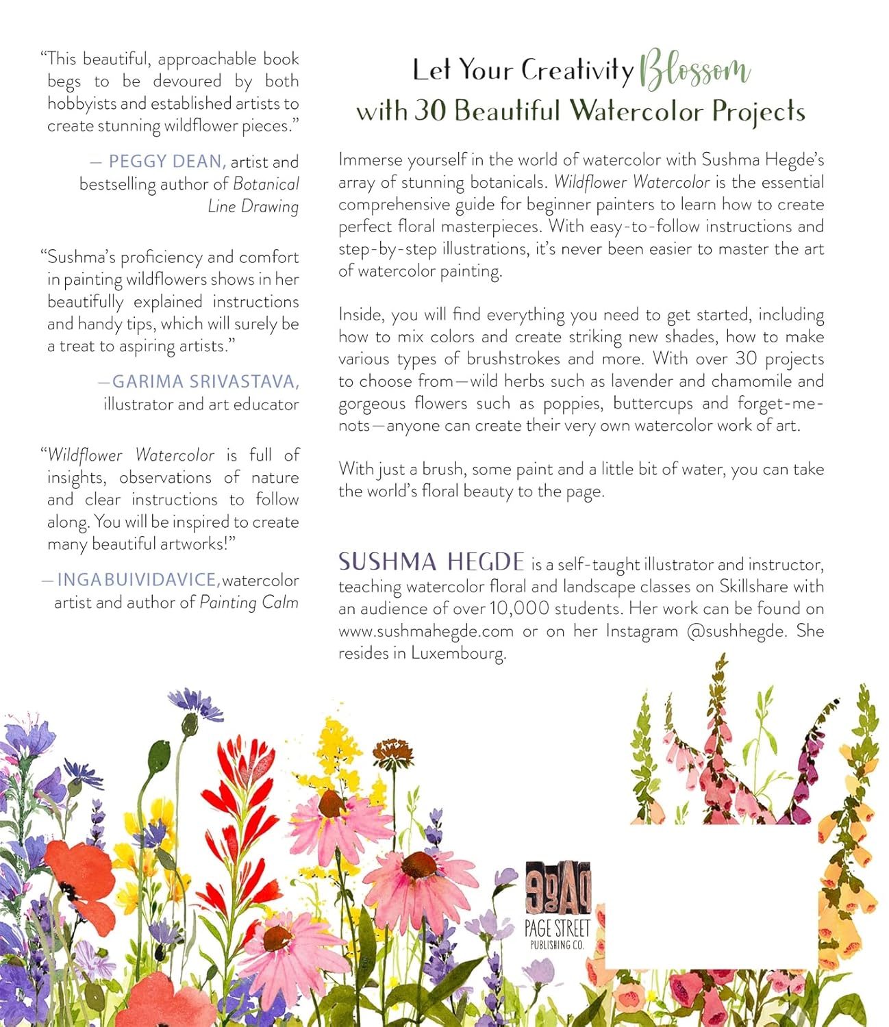 Wildflower Watercolor: The Beginner’s Guide to Painting Beautiful Florals