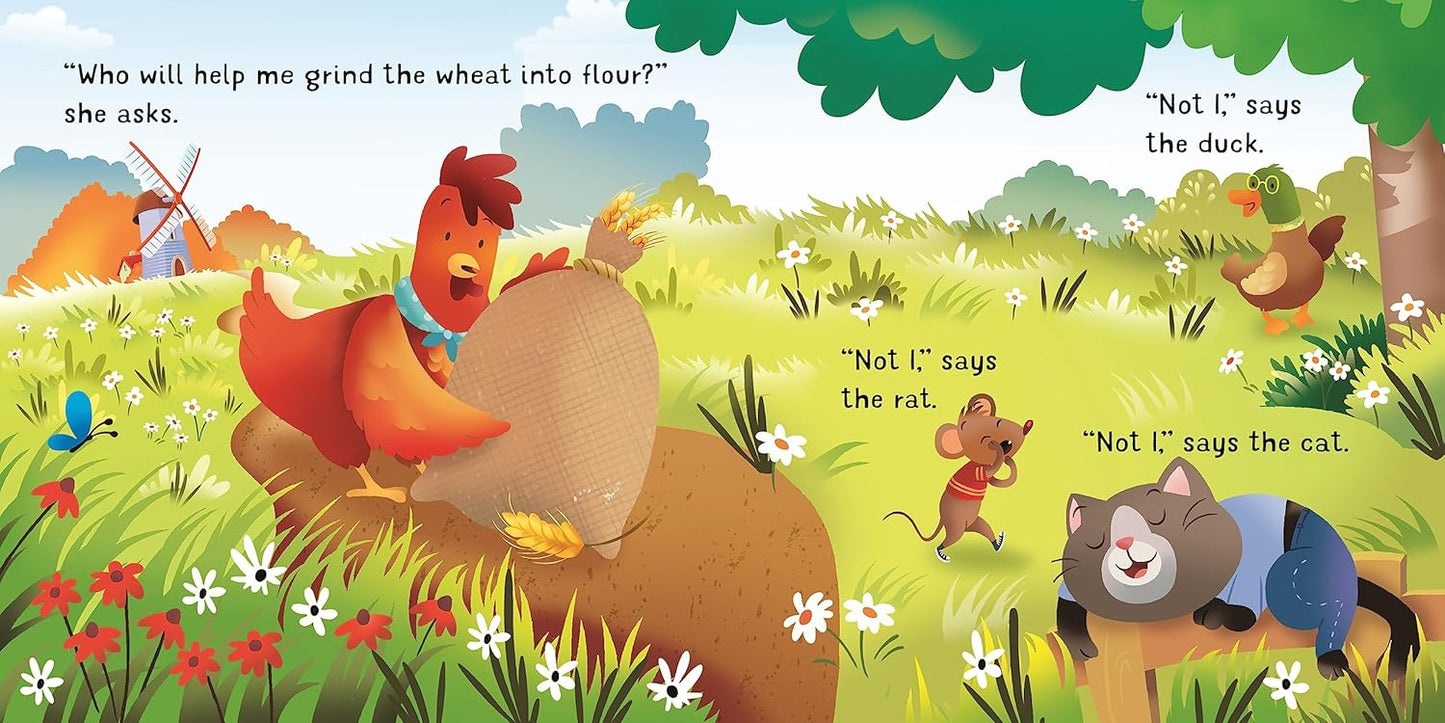 The Little Red Hen: A Charming Board Book Retelling of the Classic Tale About Teamwork Between a Determined Hen and Her Farmyard Friends