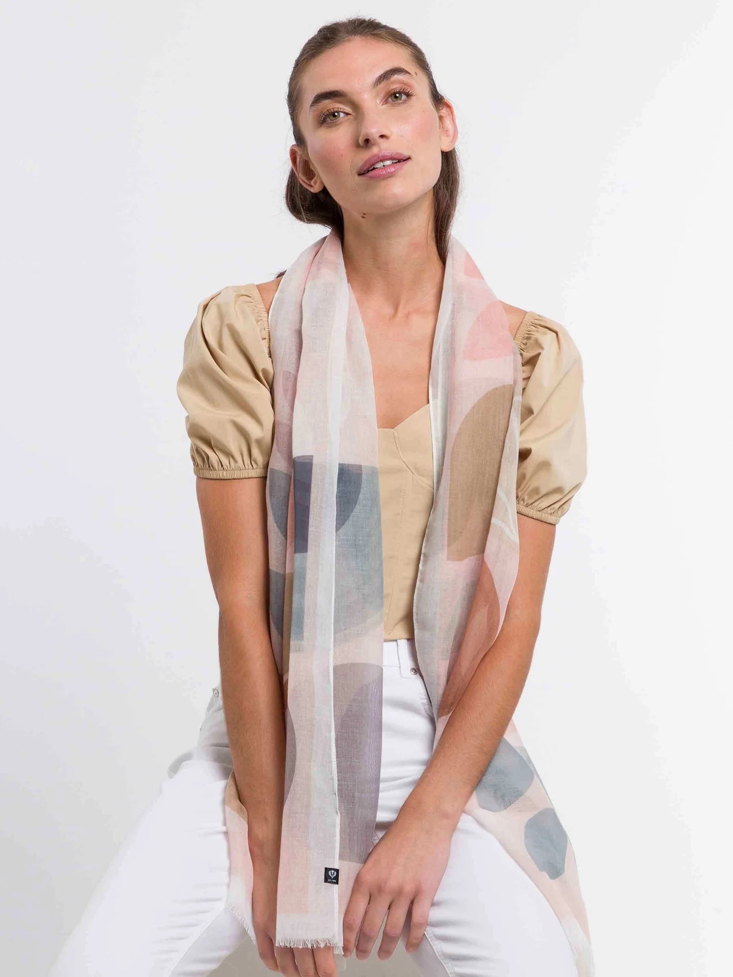 Scarf With Pattern Mix