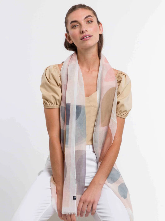 Scarf With Pattern Mix