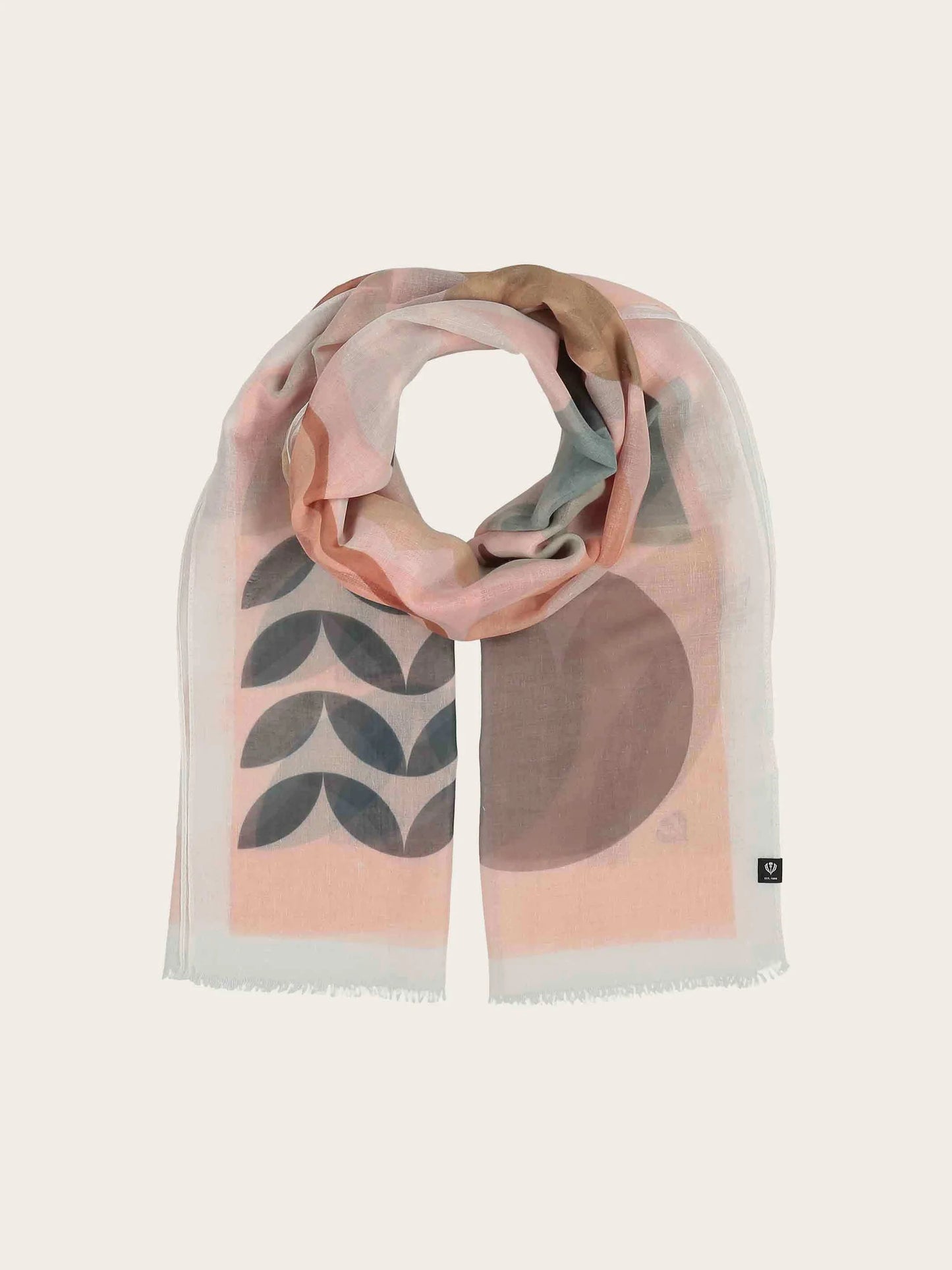 Scarf With Pattern Mix