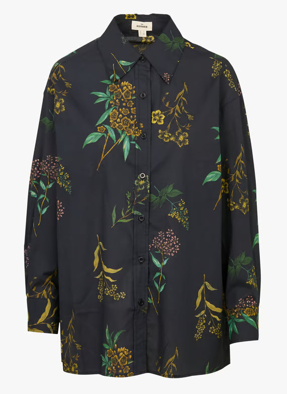 The Korner Long Sleeve Floral Print Shirt
