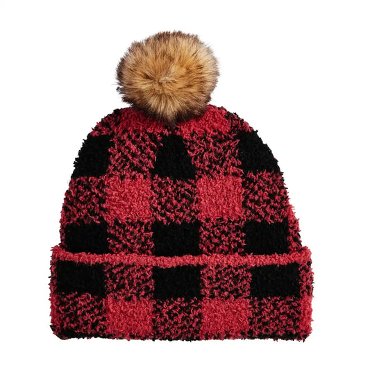 Red Buffalo Check Hat