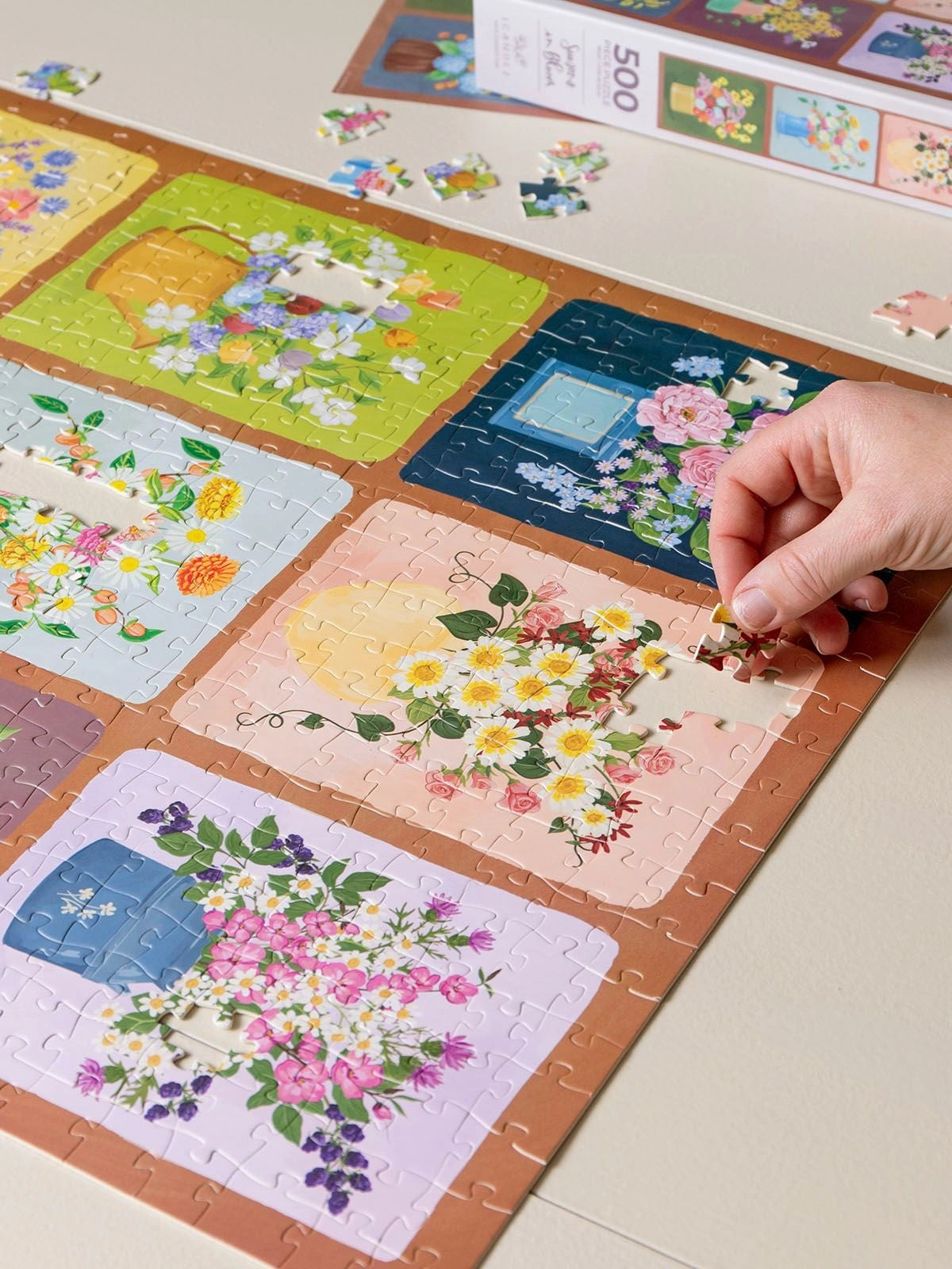 Seasons in Bloom - 500 Piece Floral Bouquets Jigsaw Puzzle