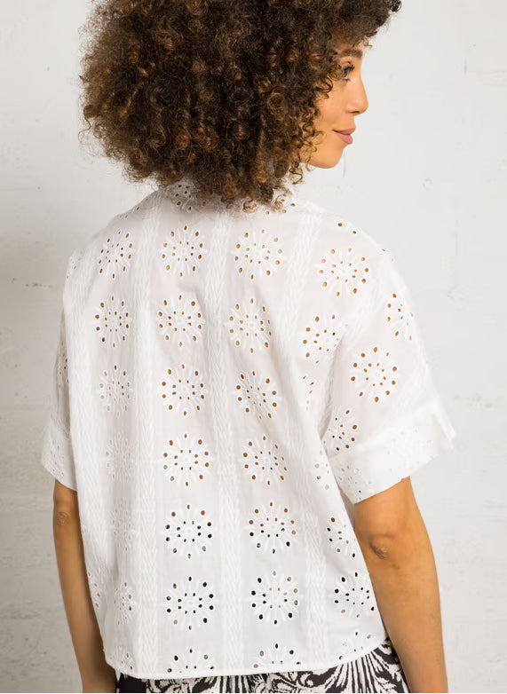 See U Soon Loose Embroidered Shirt
