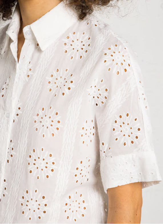 See U Soon Loose Embroidered Shirt