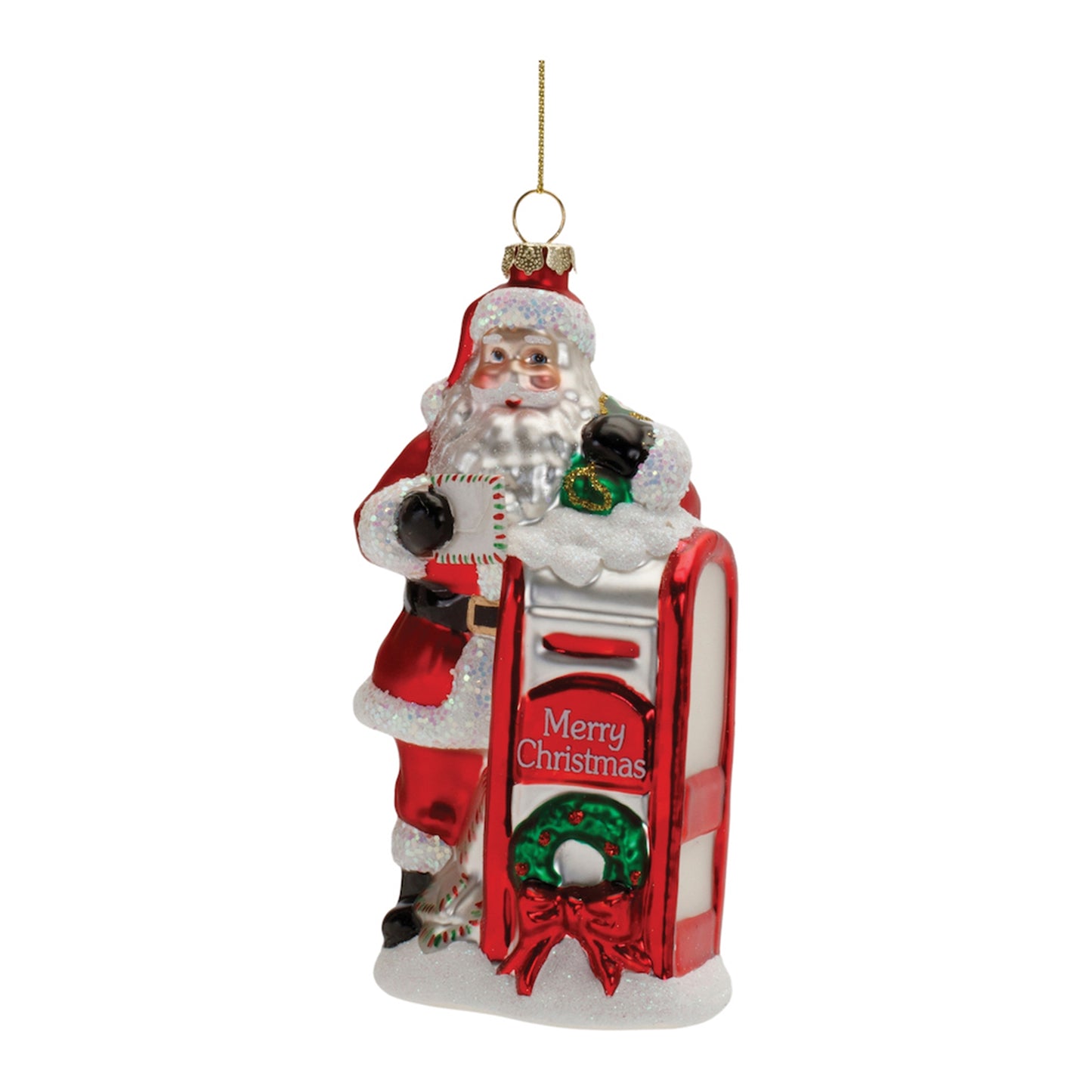 Santa And Mailbox Ornament