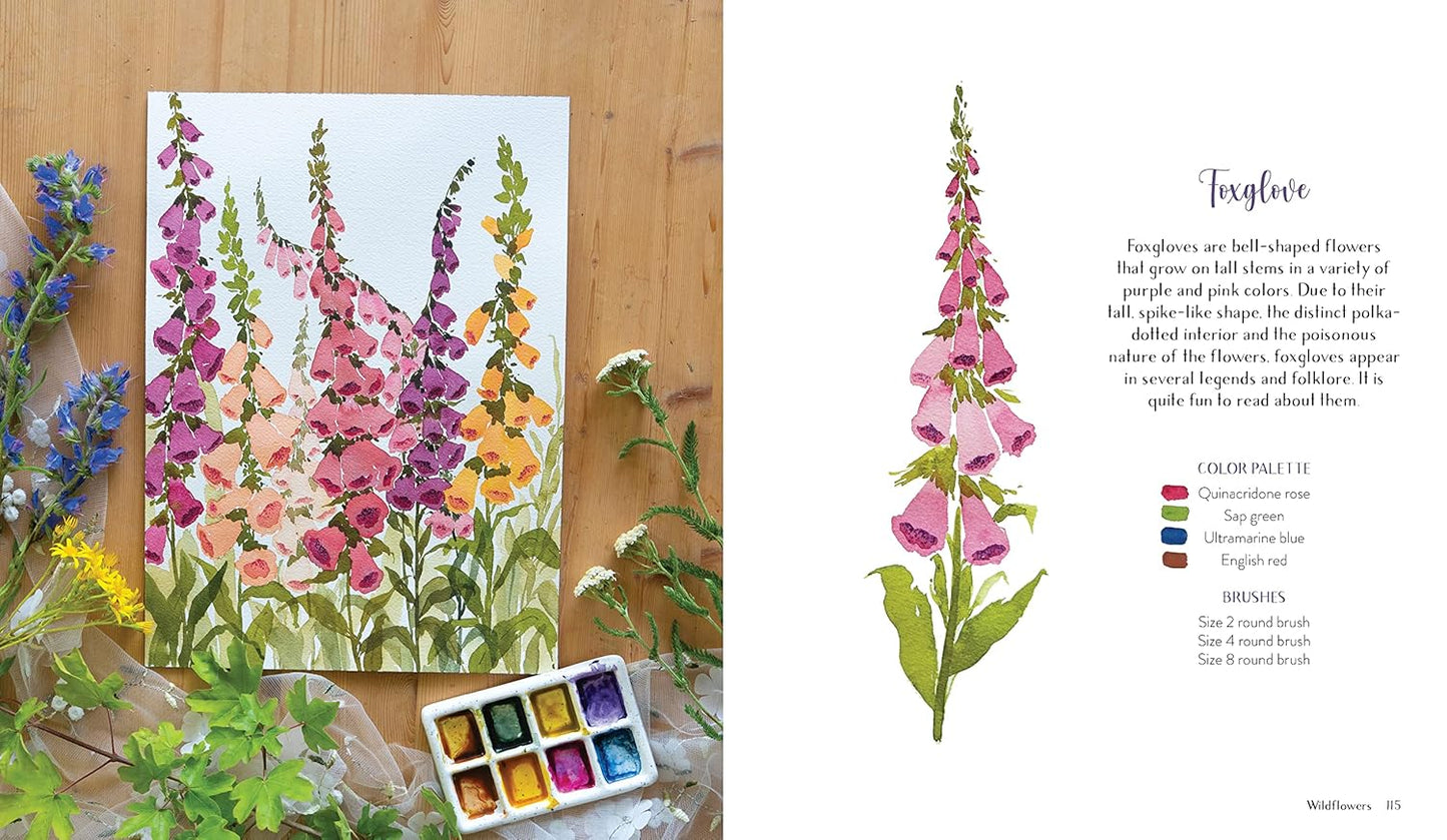 Wildflower Watercolor: The Beginner’s Guide to Painting Beautiful Florals