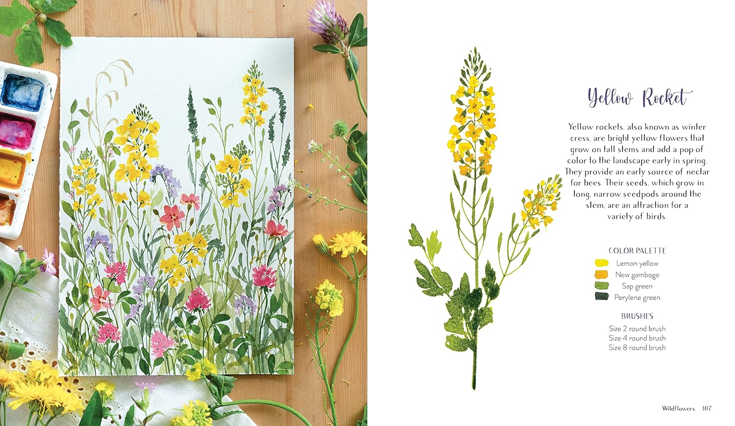 Wildflower Watercolor: The Beginner’s Guide to Painting Beautiful Florals