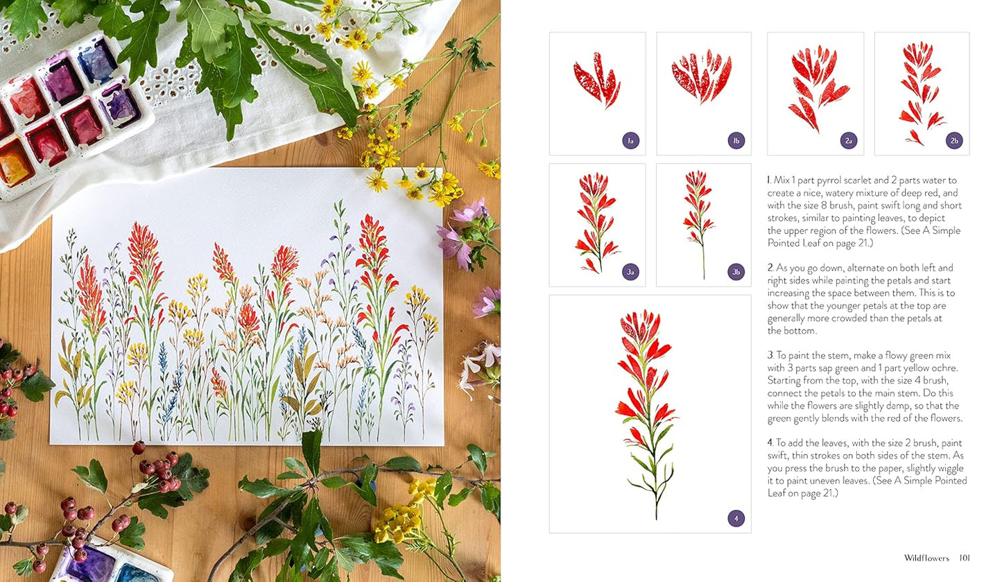 Wildflower Watercolor: The Beginner’s Guide to Painting Beautiful Florals