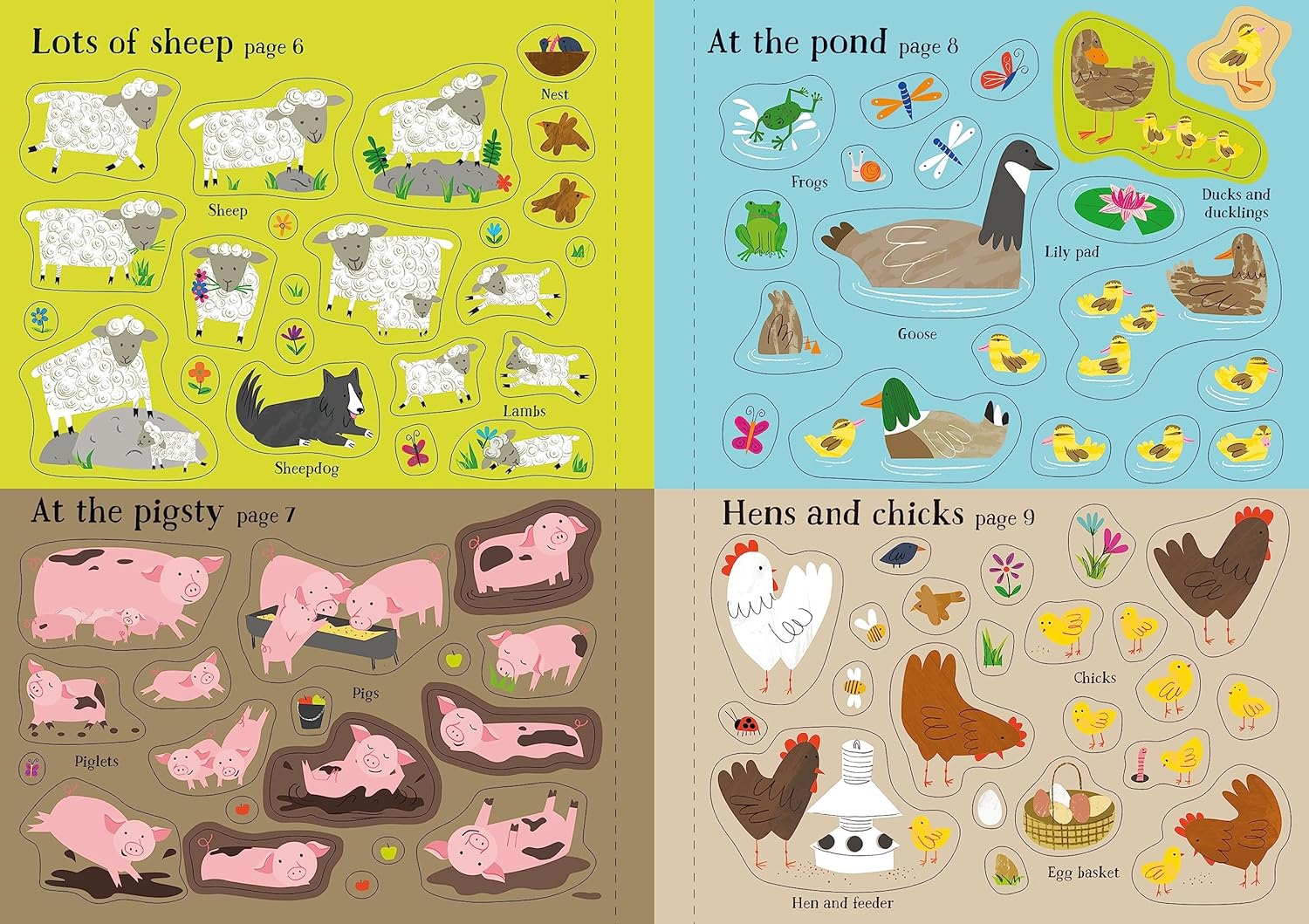 Little First Stickers Farm: Over 250 Stickers to Explore Farm Animals for Children