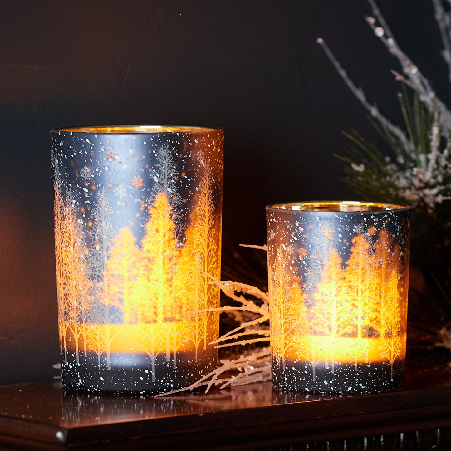 Glass Candle Holders