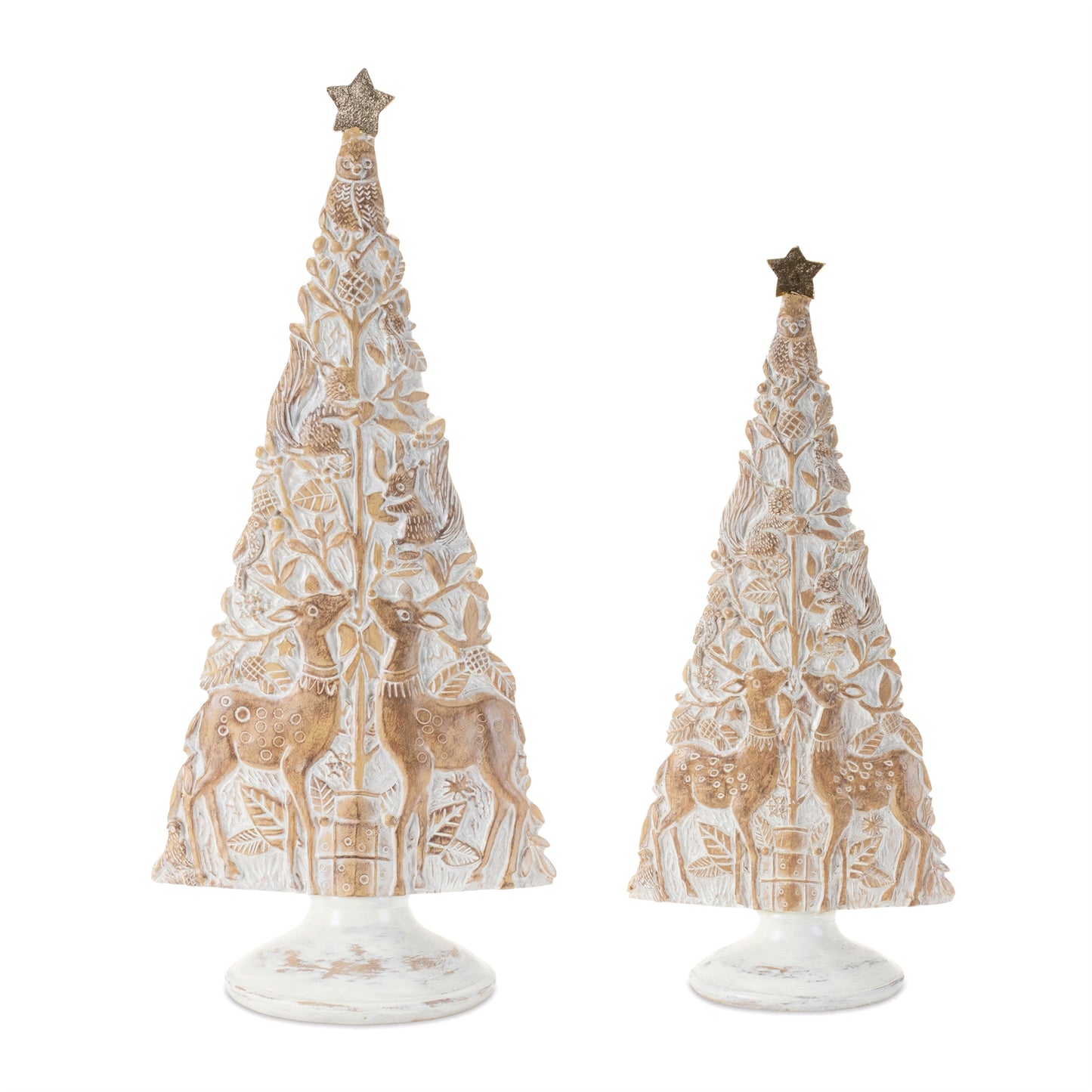 Carved Christmas Trees