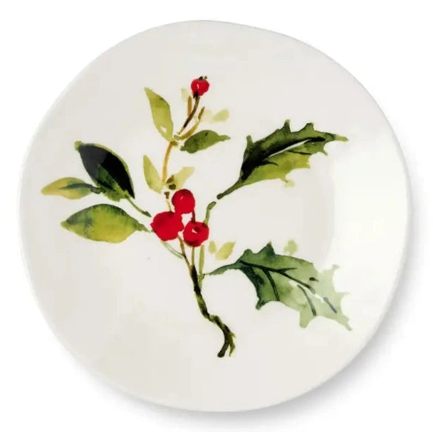 Holly and Vines Dessert Plate