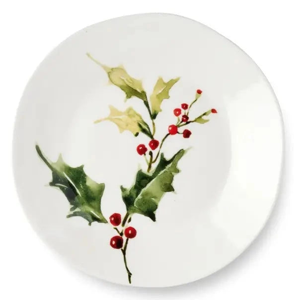 Holly and Vines Dessert Plate