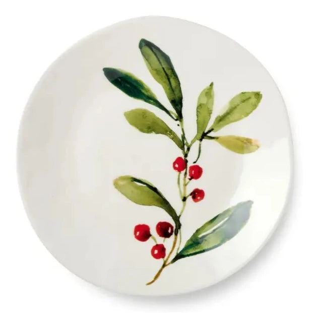 Holly and Vines Dessert Plate