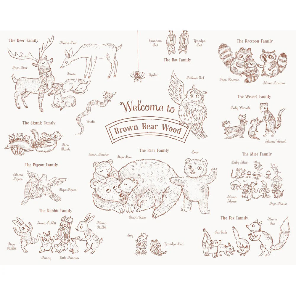 Brown Bear Wood: A Search-and-Find Coloring Book