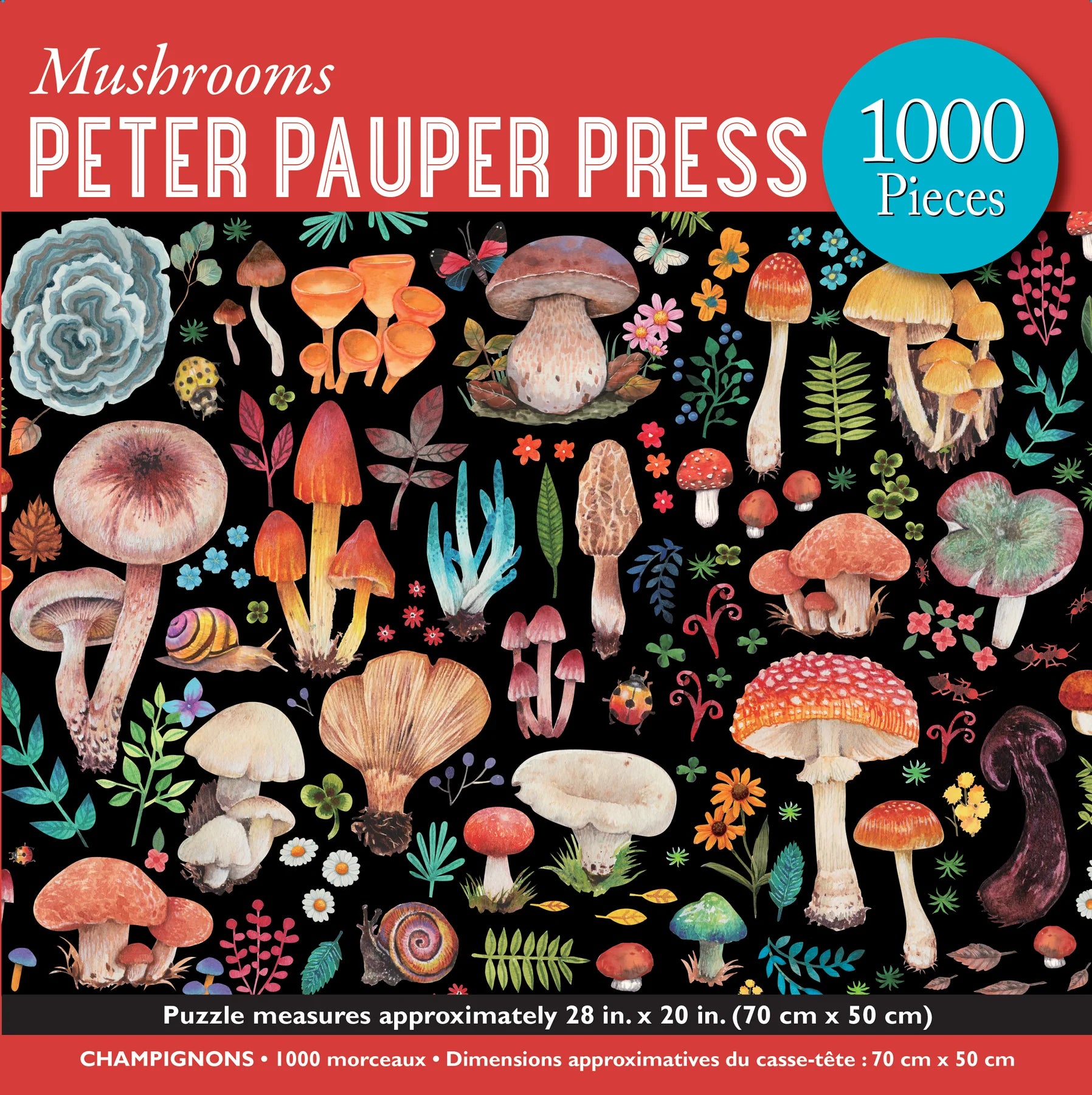  Mushrooms 1000 Piece Jigsaw Puzzle