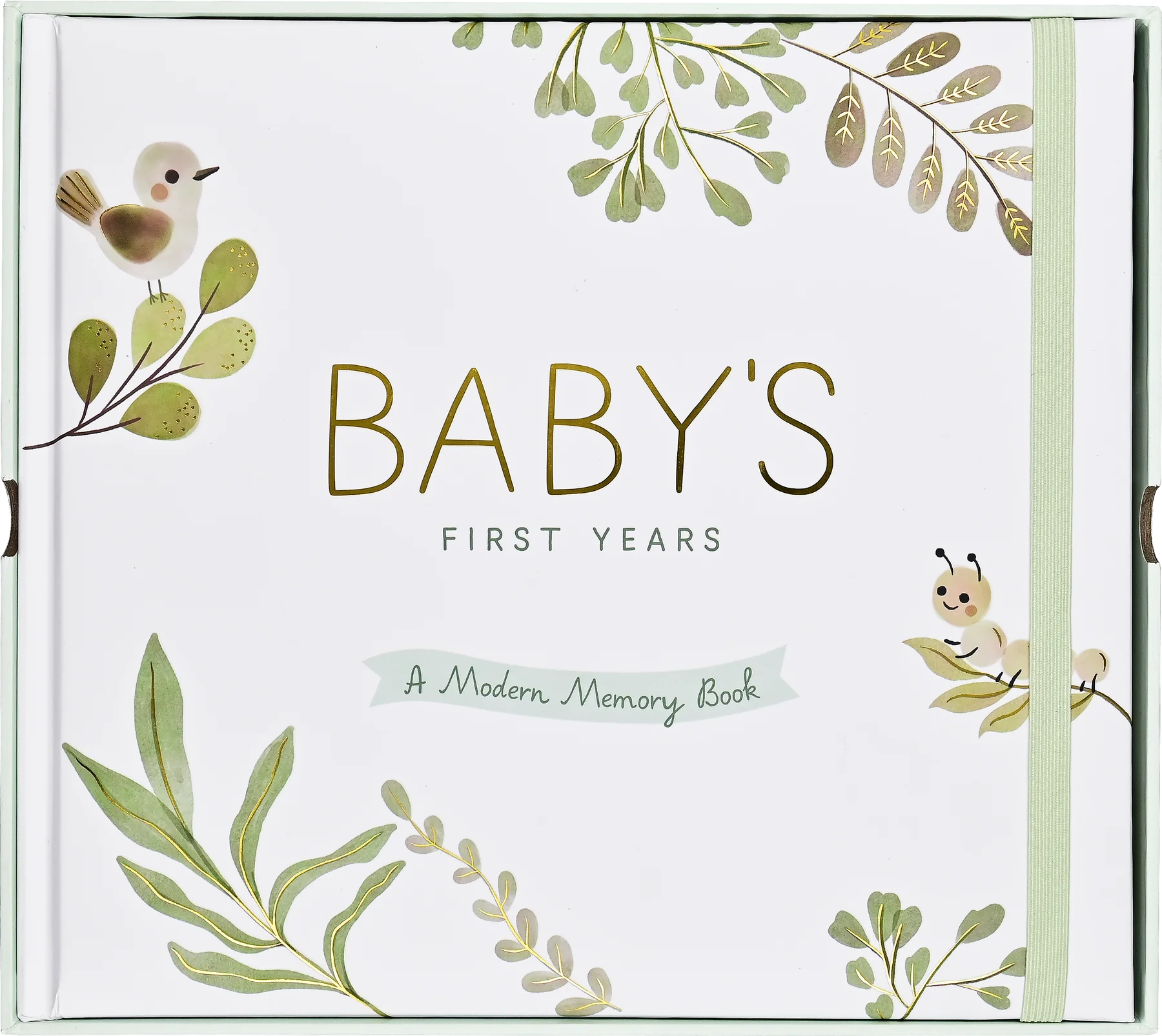 Baby's First Years-A Modern Memory Book with Keepsake Box