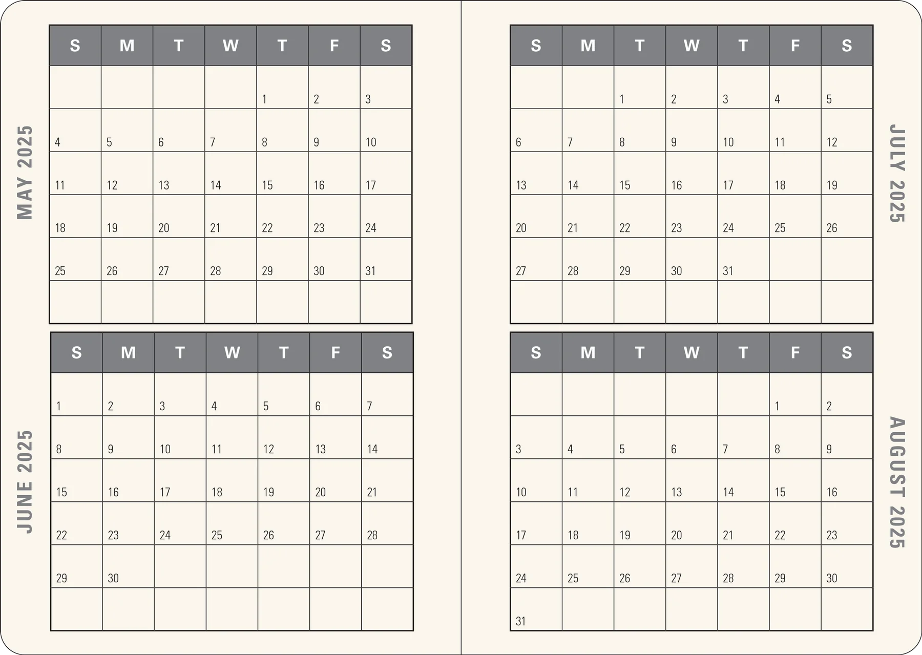 2025 Mushrooms Weekly Planner