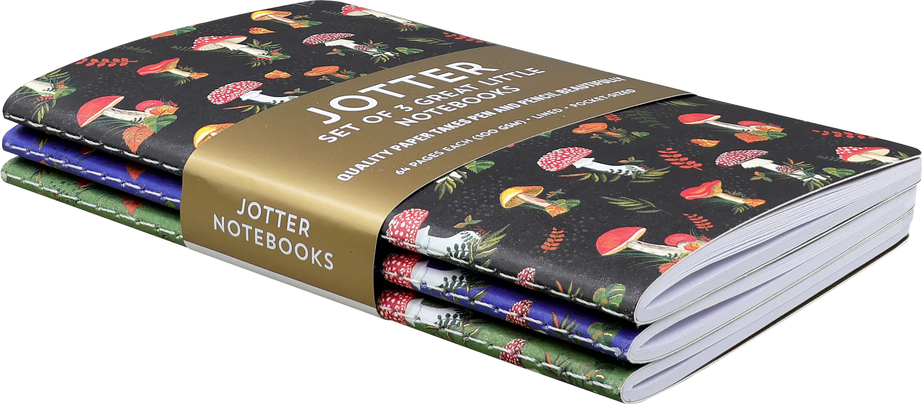Jotter Mini Notebook Sets: Mushrooms