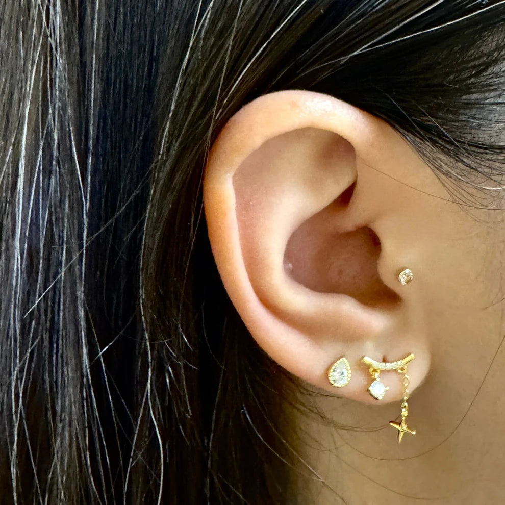 Athena Designs Star Drops Studs