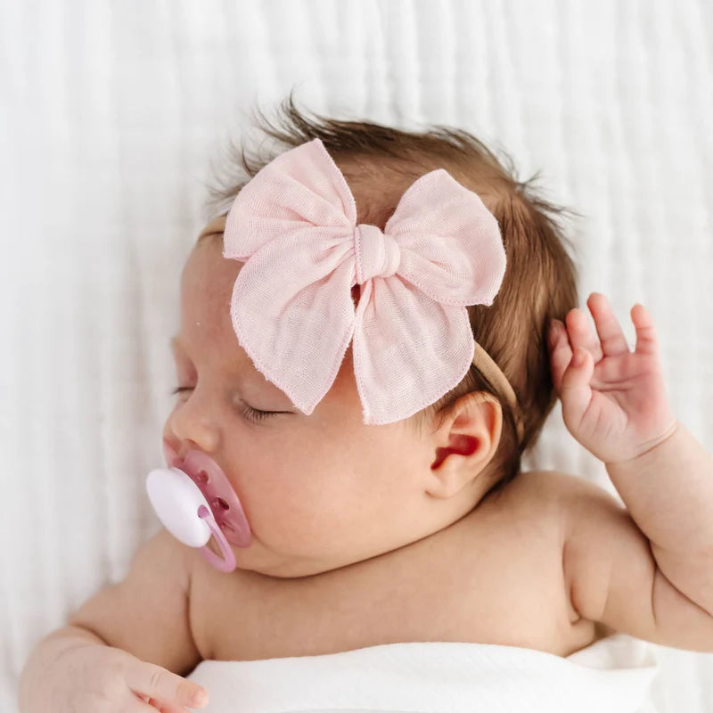 Blush Heirloom Bow Headband