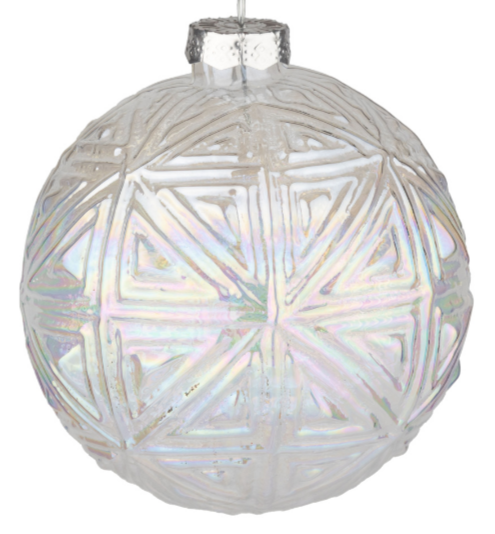 Molded Iridescent Glass Ornaments