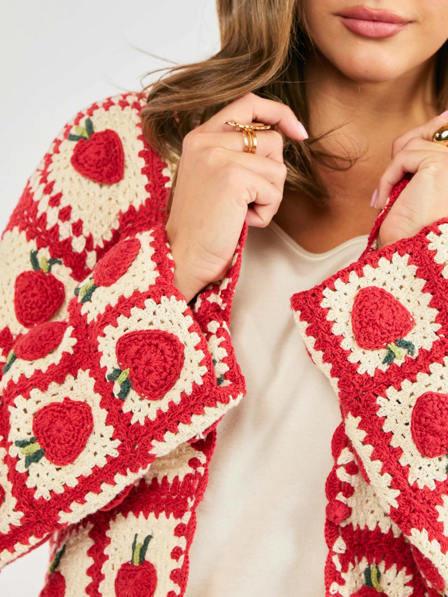 Sadie & Sage Berrylicious Crochet Cardi