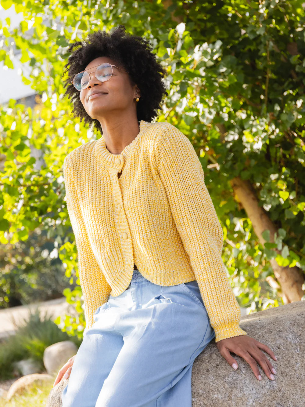 Sadie & Sage Sunroof Tulip Hem Cardi