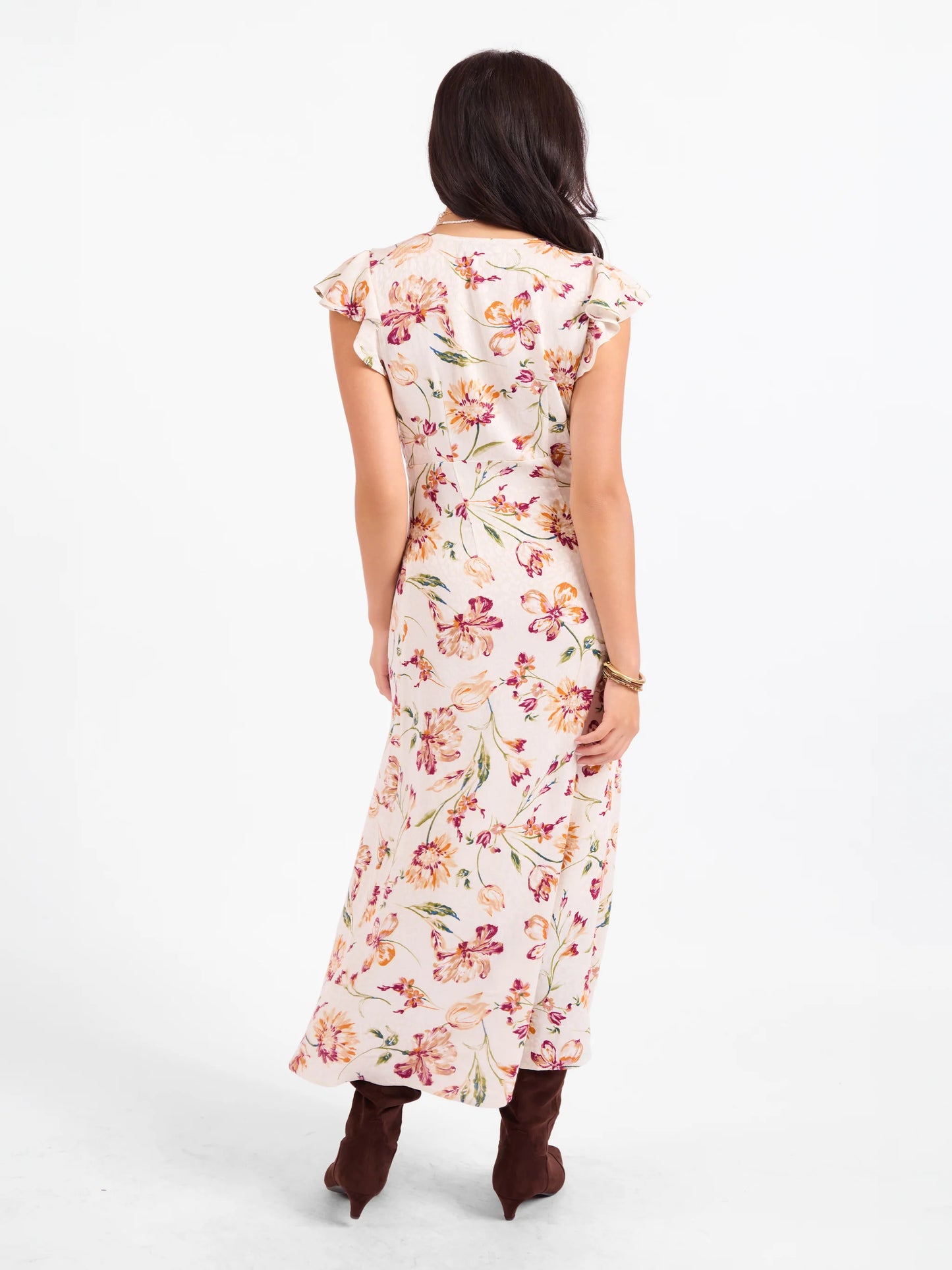 Sadie & Sage Earth Song Ruffle Midi Dress
