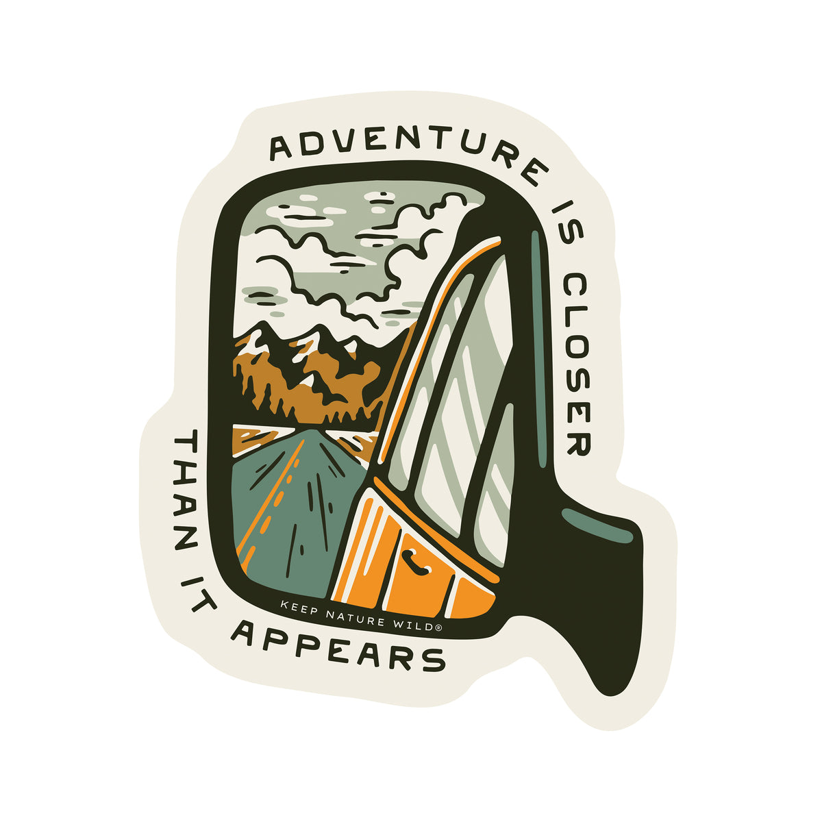 Adventure Is Closer Sticker