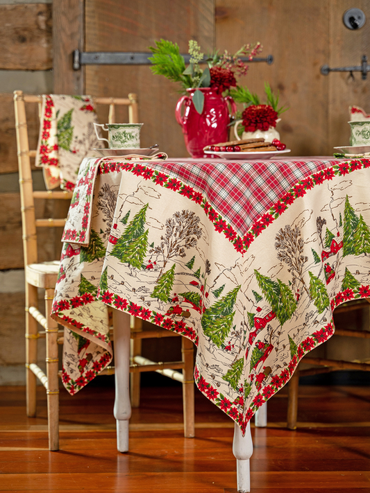 April Cornell Yuletide Tablecloth