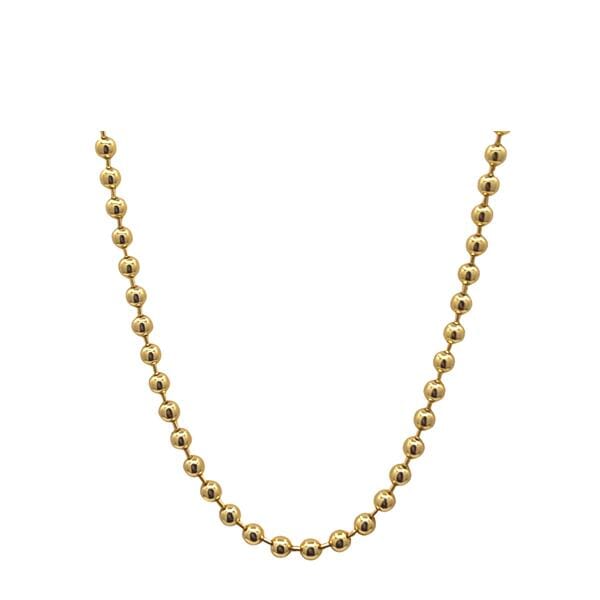 Chain: 18kt Gold Fill Beaded Necklace