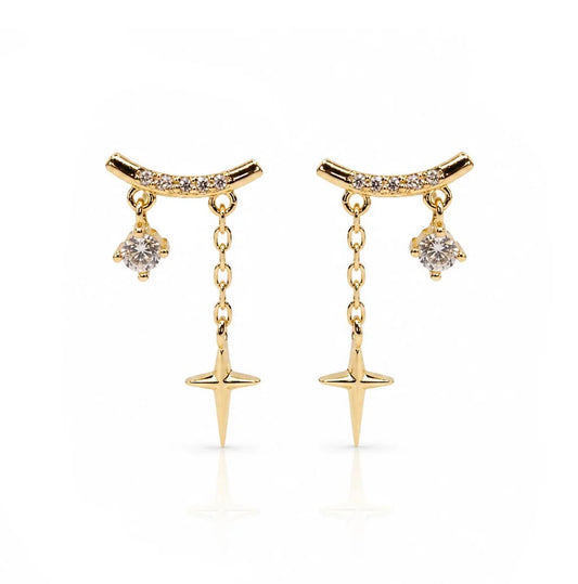 Athena Designs Star Drops Studs