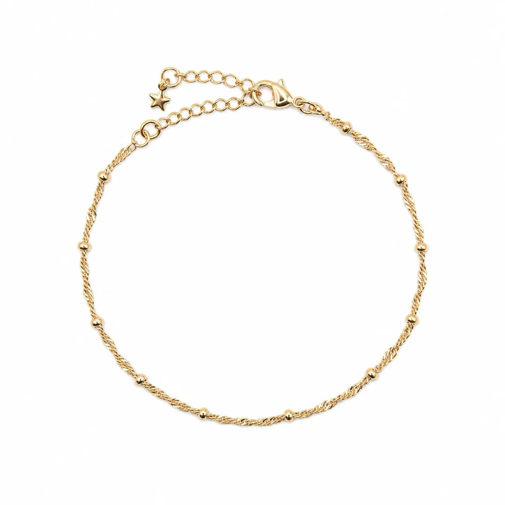 Athena Designs Beaded Twist Chain Bracelet