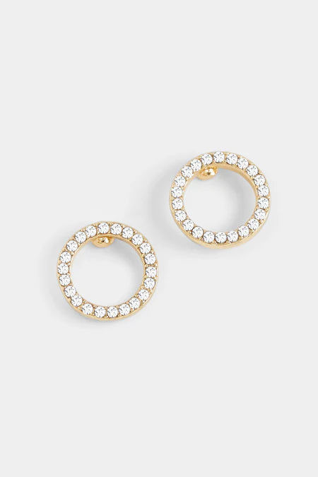 Bejeweled Ring Stud Earring