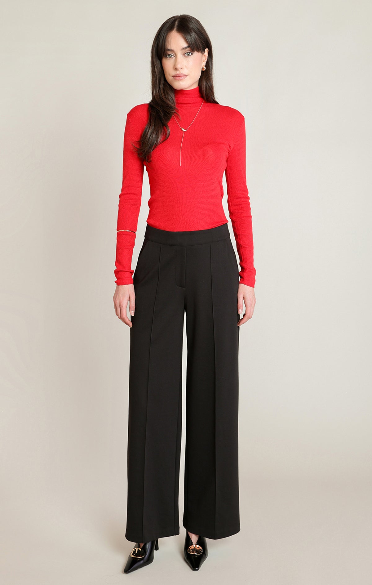 Black Tape Stretchy Dress Pant