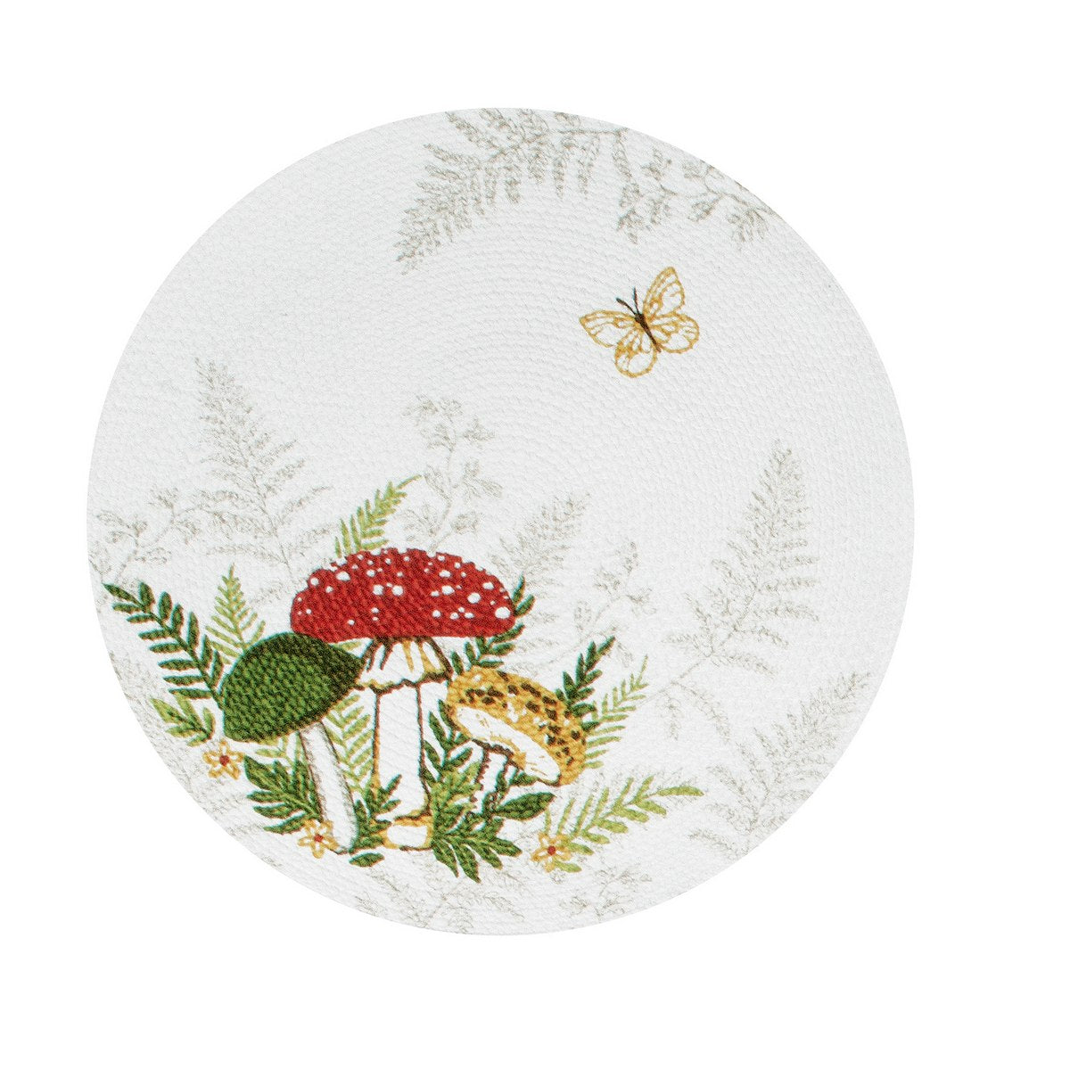 Botanical Mushrooms Braided Placemat