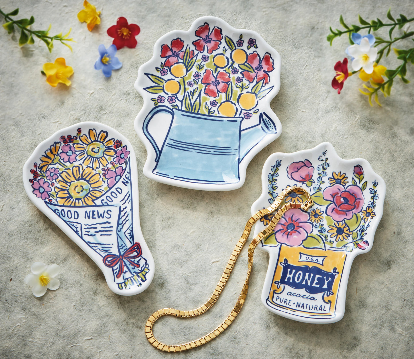 Bouquet Trinket Dish