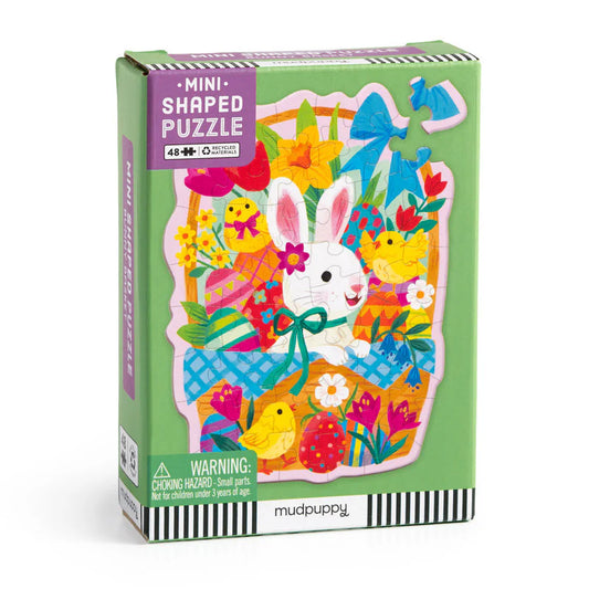 Bunny Basket 48 Piece Mini Shaped Puzzle