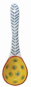Stoneware Spoons With Painted Pattern